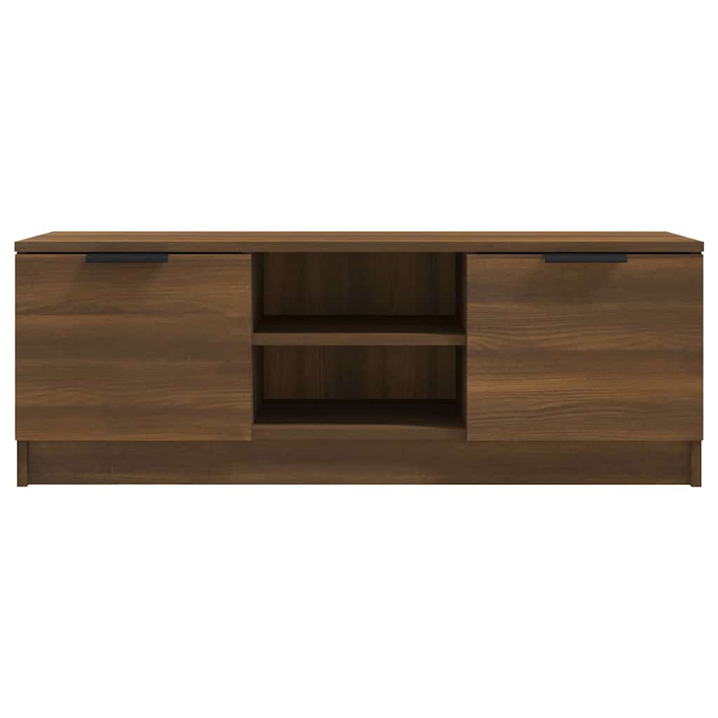 Έπιπλο Τηλεόρασης Καφέ Δρυς 102x35x36,5 εκ. Επεξεργασμένο Ξύλο