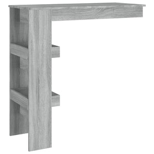 Τραπέζι Μπαρ Τοίχου Γκρι Sonoma 102x45x103,5 εκ. Επεξεργ. Ξύλο