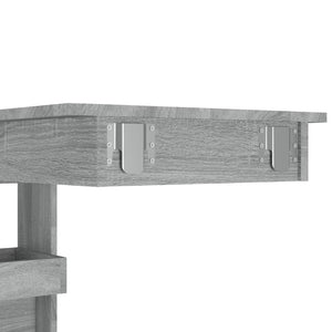 Τραπέζι Μπαρ Τοίχου Γκρι Sonoma 102x45x103,5 εκ. Επεξεργ. Ξύλο