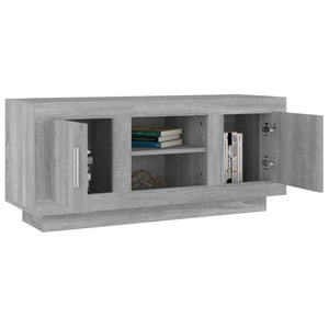 Έπιπλο Τηλεόρασης Γκρι Sonoma 102x35x45 εκ. από Επεξεργ. Ξύλο