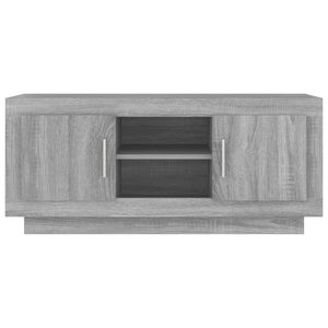 Έπιπλο Τηλεόρασης Γκρι Sonoma 102x35x45 εκ. από Επεξεργ. Ξύλο