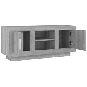 Έπιπλο Τηλεόρασης Γκρι Sonoma 102x35x45 εκ. από Επεξεργ. Ξύλο
