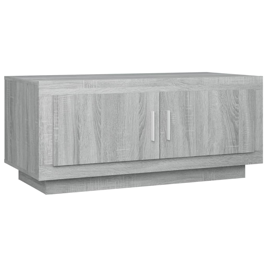 Τραπεζάκι Σαλονιού Γκρι Sonoma 102x50x45 εκ. Επεξεργασμένο Ξύλο