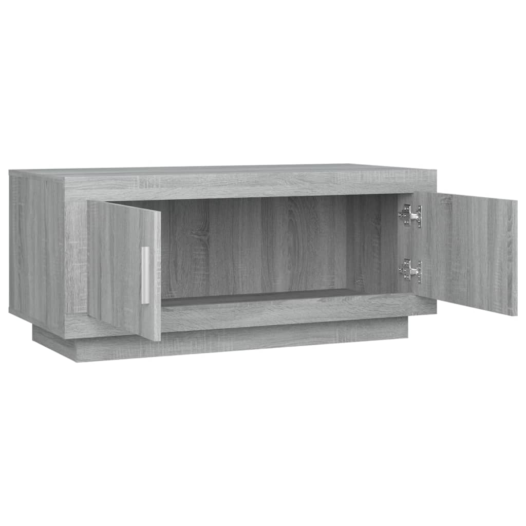 Τραπεζάκι Σαλονιού Γκρι Sonoma 102x50x45 εκ. Επεξεργασμένο Ξύλο