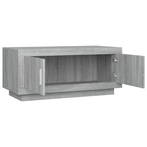 Τραπεζάκι Σαλονιού Γκρι Sonoma 102x50x45 εκ. Επεξεργασμένο Ξύλο