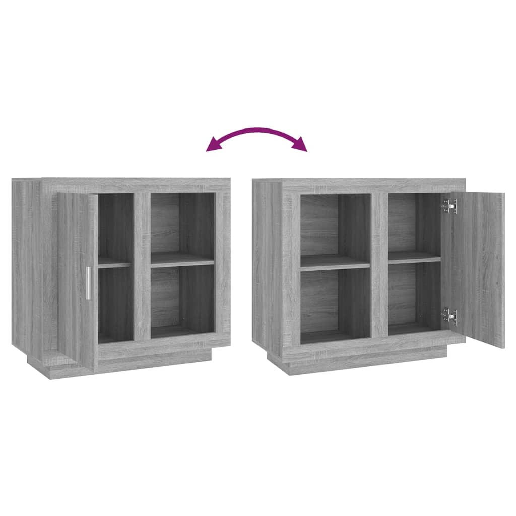 Ντουλάπι Γκρι Sonoma 80 x 40 x 75 εκ. - Pakobazaar