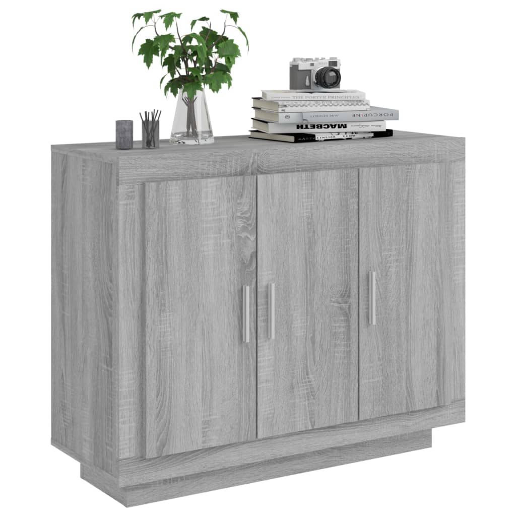 Ντουλάπι Γκρι Sonoma 92 x 35 x 75 εκ. από Επεξεργασμένο Ξύλο
