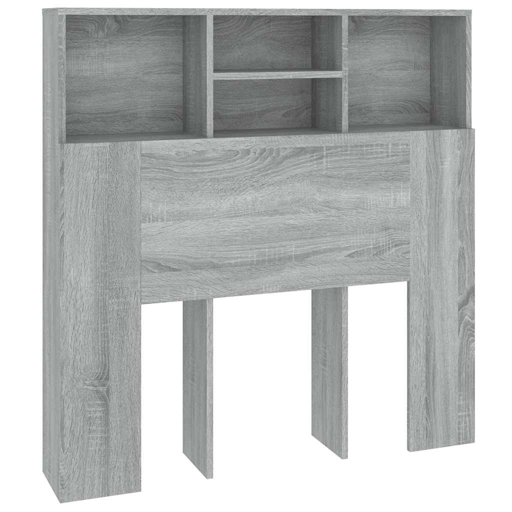 Κεφαλάρι Με Αποθηκευτικό Χώρο Γκρι Sonoma 100x19x103,5 εκ.