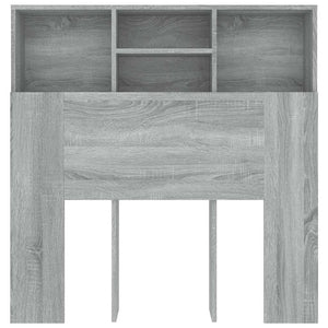 Κεφαλάρι Με Αποθηκευτικό Χώρο Γκρι Sonoma 100x19x103,5 εκ.