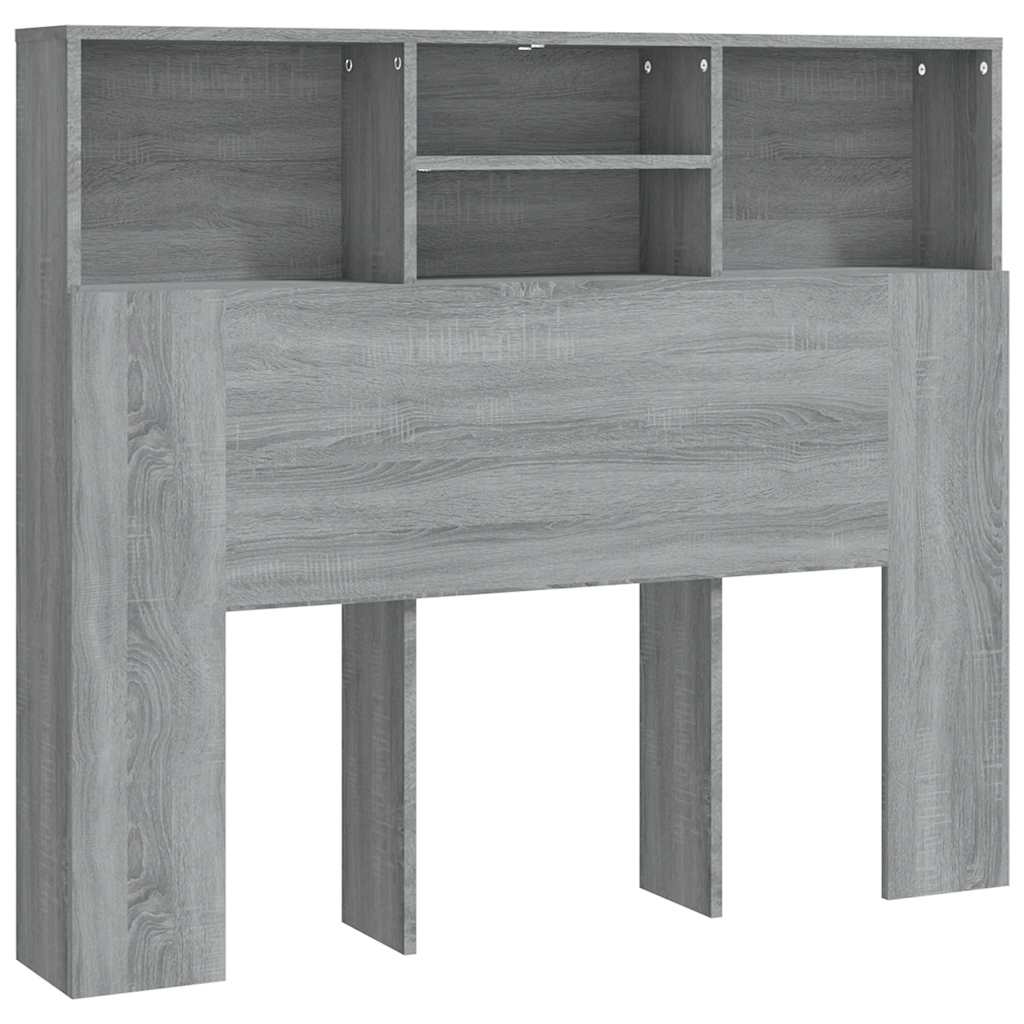 Κεφαλάρι Με Αποθηκευτικό Χώρο Γκρι Sonoma 120x19x103,5 εκ. - Pakobazaar