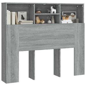 Κεφαλάρι Με Αποθηκευτικό Χώρο Γκρι Sonoma 120x19x103,5 εκ. - Pakobazaar
