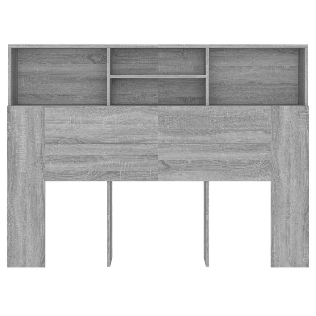 Κεφαλάρι Με Αποθηκευτικό Χώρο Γκρι Sonoma 140x19x103,5 εκ. - Pakobazaar