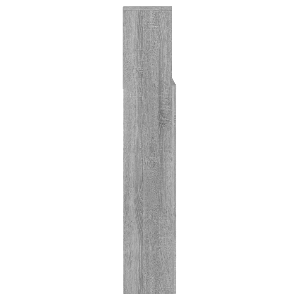 Κεφαλάρι Με Αποθηκευτικό Χώρο Γκρι Sonoma 140x19x103,5 εκ. - Pakobazaar