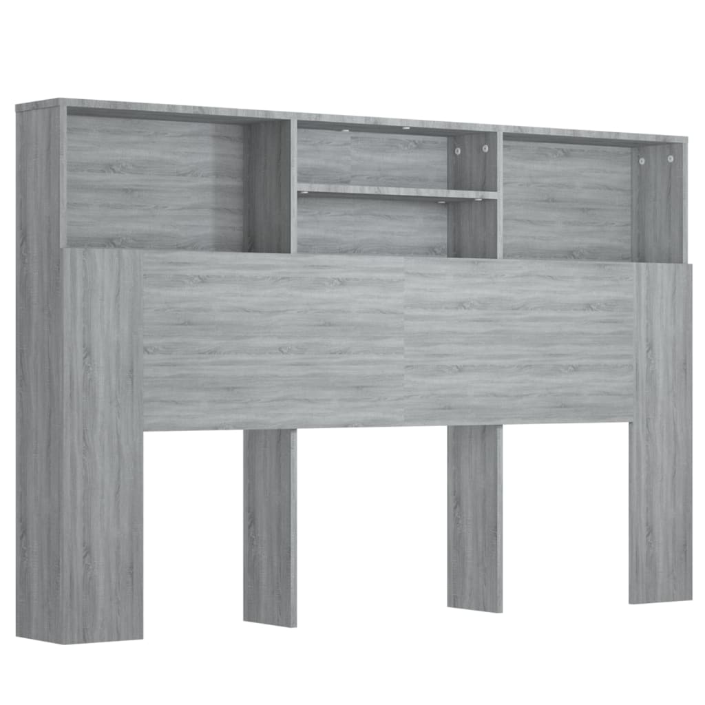 Κεφαλάρι Με Αποθηκευτικό Χώρο Γκρι Sonoma 160 x 19 x 103,5 εκ. - Pakobazaar