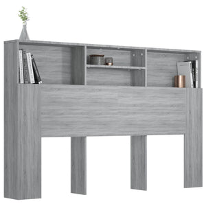 Κεφαλάρι Με Αποθηκευτικό Χώρο Γκρι Sonoma 160 x 19 x 103,5 εκ. - Pakobazaar