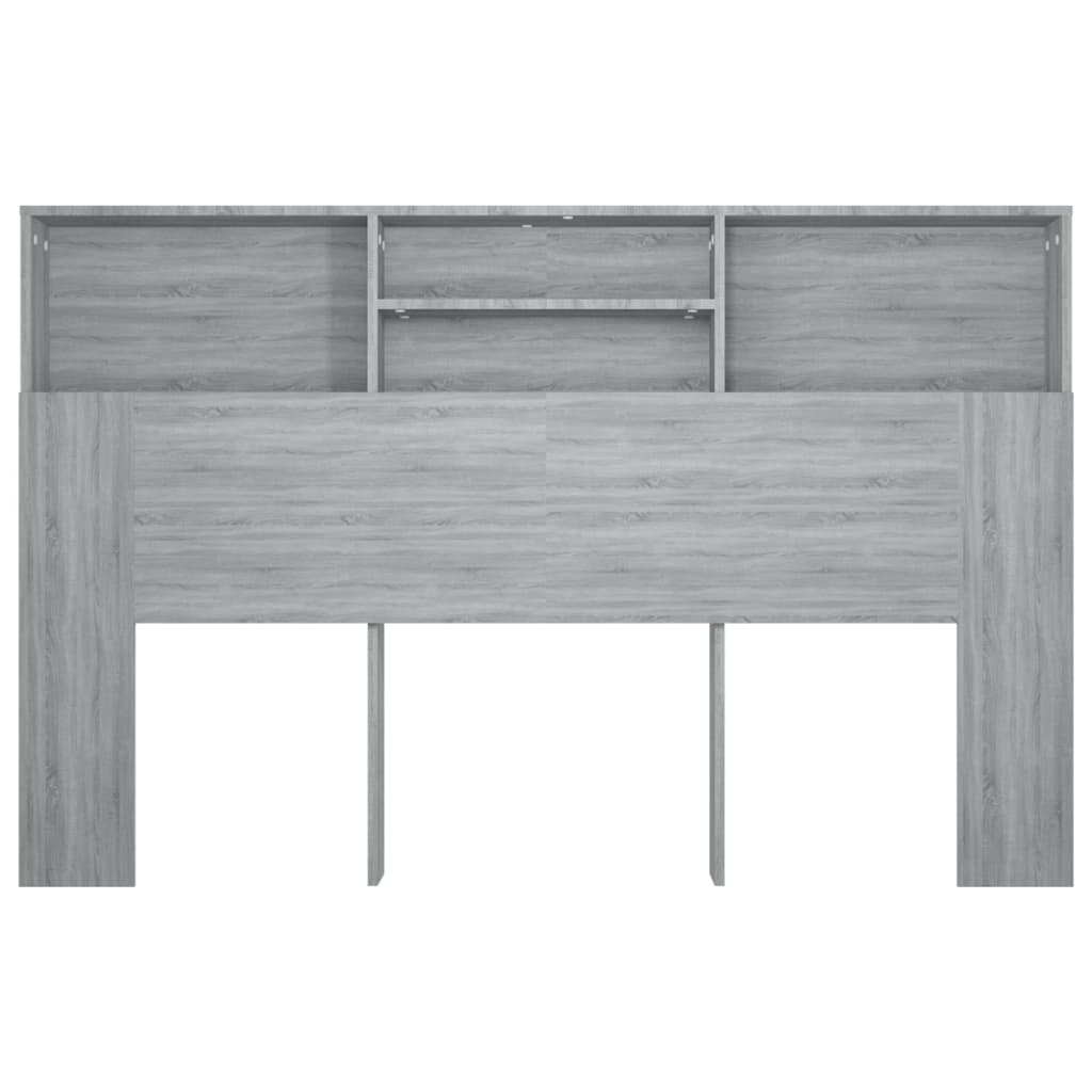 Κεφαλάρι Με Αποθηκευτικό Χώρο Γκρι Sonoma 160 x 19 x 103,5 εκ. - Pakobazaar