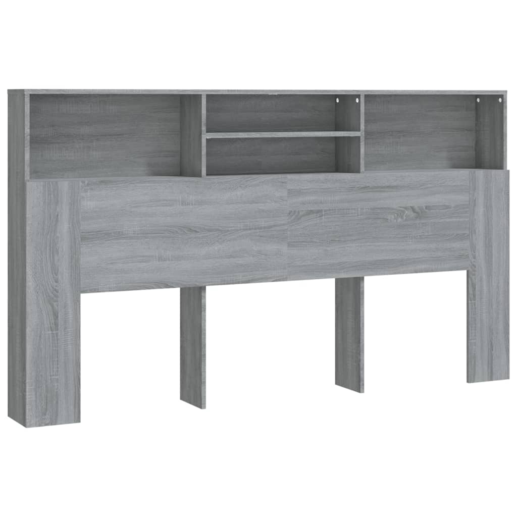 Κεφαλάρι Με Αποθηκευτικό Χώρο Γκρι Sonoma 180 x 19 x 103,5 εκ. - Pakobazaar