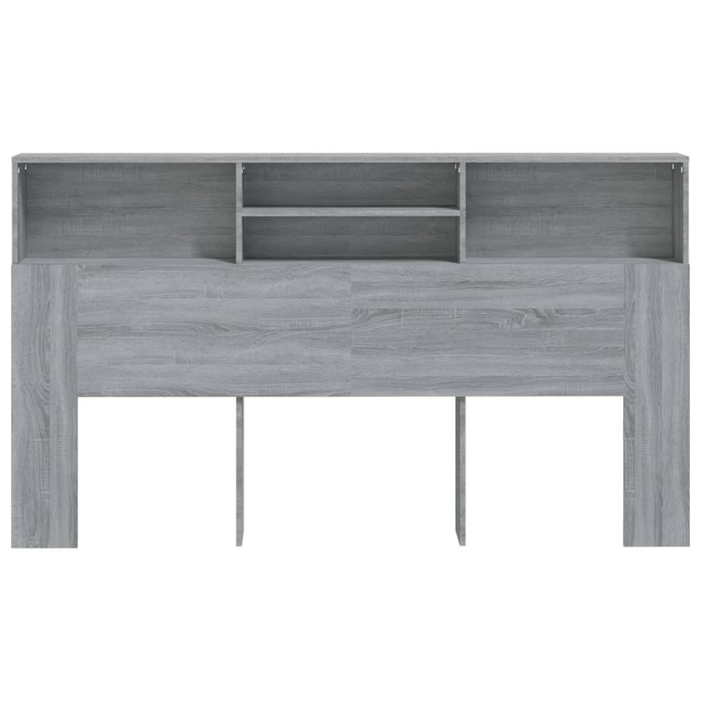 Κεφαλάρι Με Αποθηκευτικό Χώρο Γκρι Sonoma 180 x 19 x 103,5 εκ. - Pakobazaar