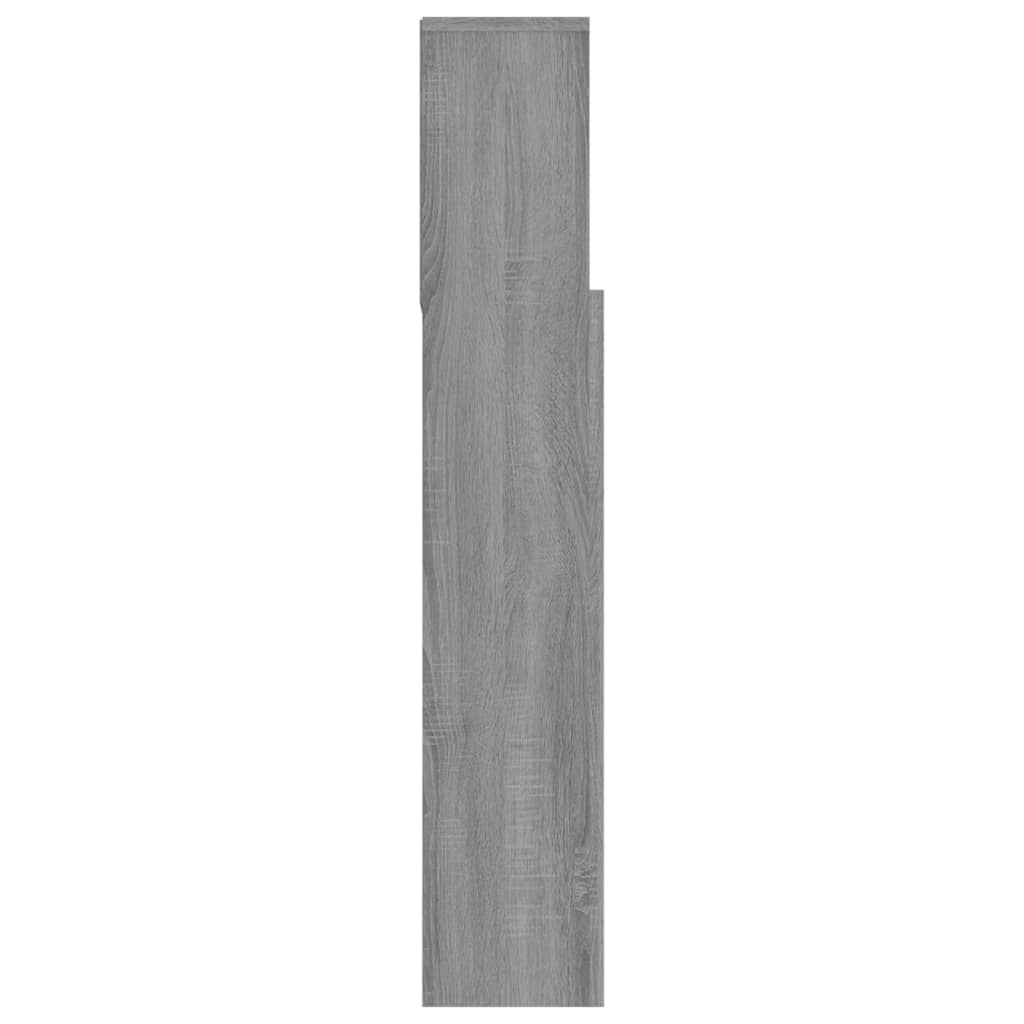 Κεφαλάρι Με Αποθηκευτικό Χώρο Γκρι Sonoma 180 x 19 x 103,5 εκ. - Pakobazaar