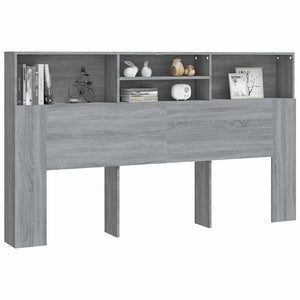 Κεφαλάρι Με Αποθηκευτικό Χώρο Γκρι Sonoma 180 x 19 x 103,5 εκ. - Pakobazaar