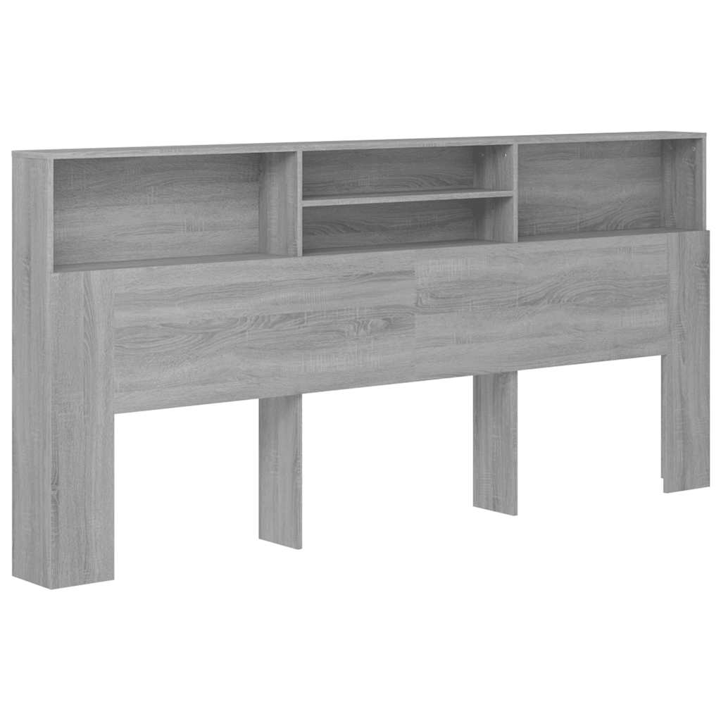 Κεφαλάρι Με Αποθηκευτικό Χώρο Γκρι Sonoma 220x19x103,5 εκ.