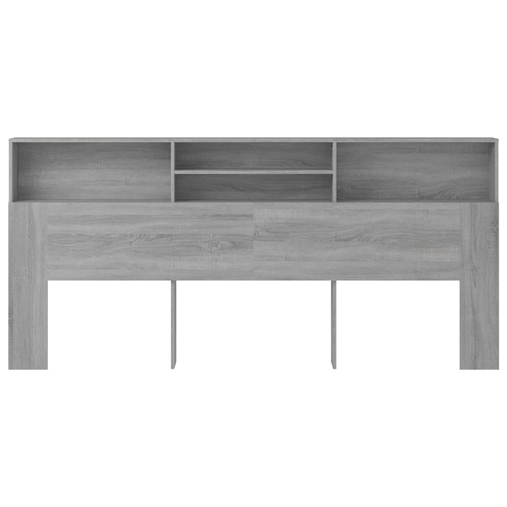 Κεφαλάρι Με Αποθηκευτικό Χώρο Γκρι Sonoma 220x19x103,5 εκ.