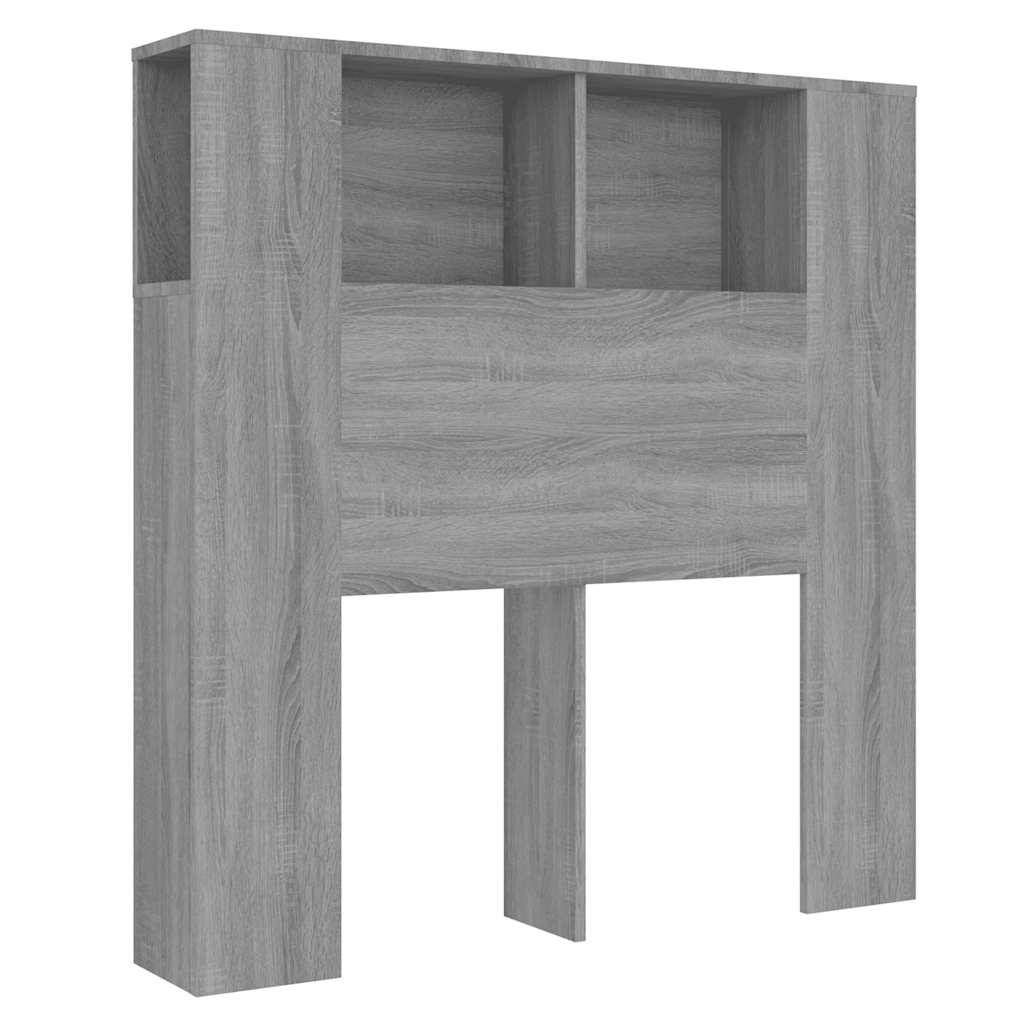 Κεφαλάρι Με Αποθηκευτικό Χώρο Γκρι Sonoma 100 x 18,5 x 102,5 εκ - Pakobazaar