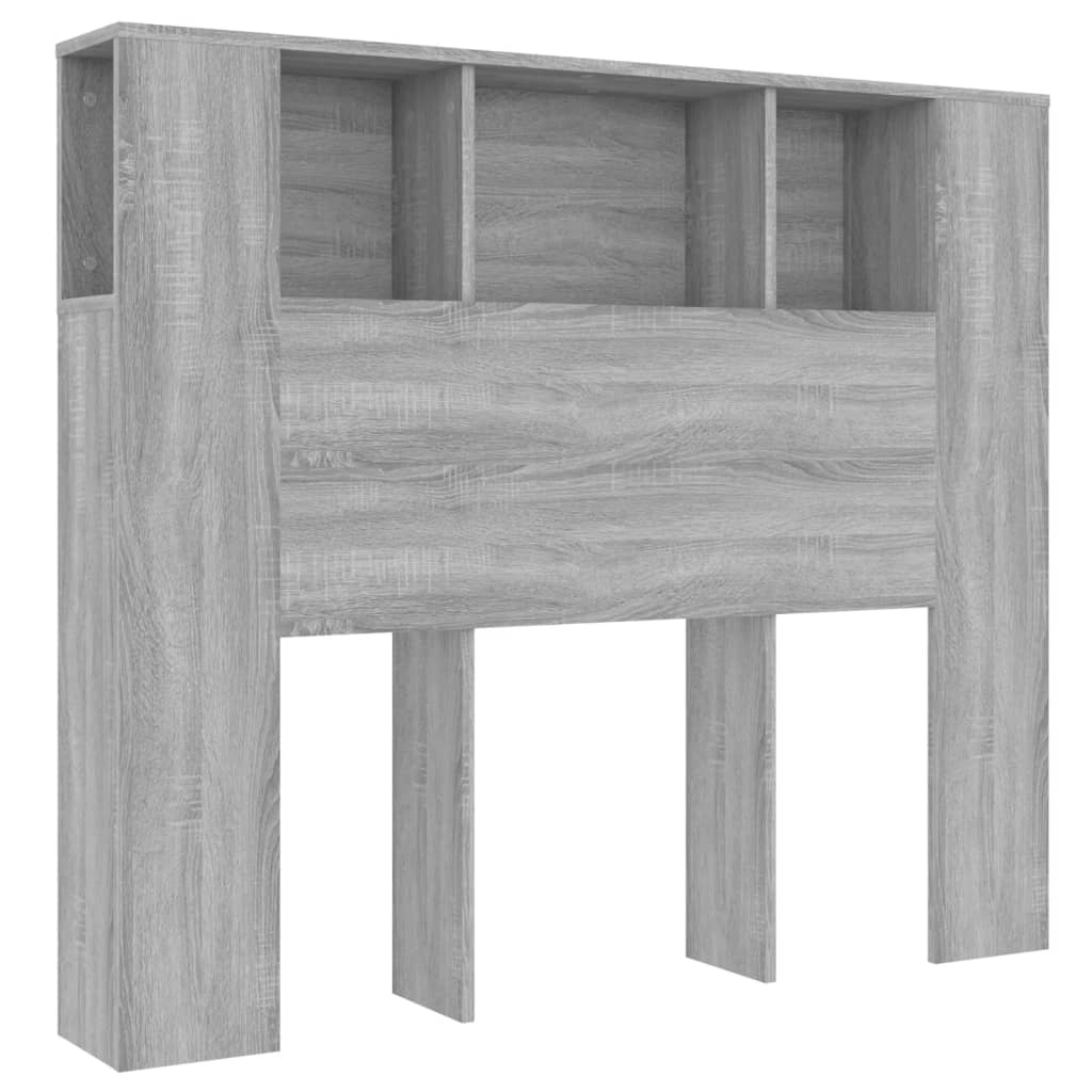 Κεφαλάρι Με Αποθηκευτικό Χώρο Γκρι Sonoma 120 x 18,5 x 102,5 εκ