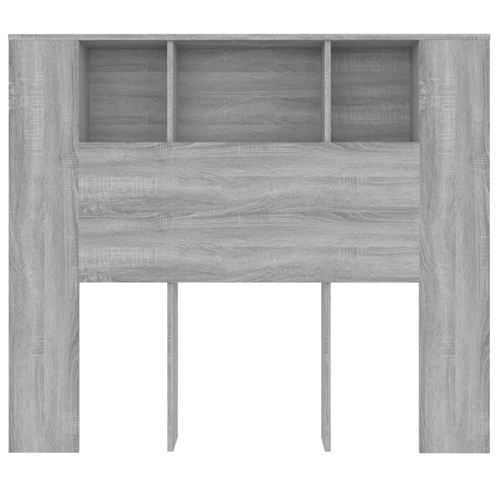Κεφαλάρι Με Αποθηκευτικό Χώρο Γκρι Sonoma 120 x 18,5 x 102,5 εκ