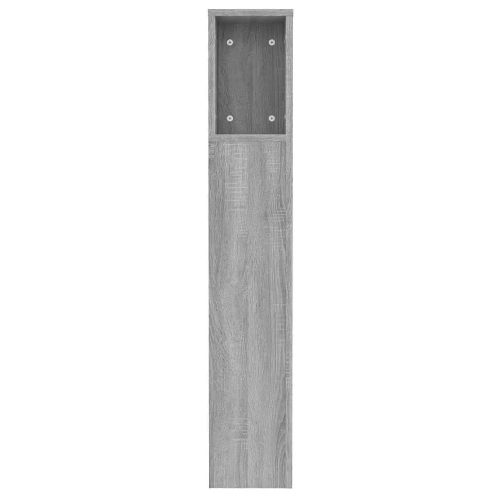 Κεφαλάρι Με Αποθηκευτικό Χώρο Γκρι Sonoma 120 x 18,5 x 102,5 εκ