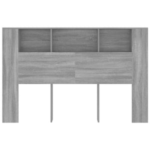 Κεφαλάρι Με Αποθηκευτικό Χώρο Γκρι Sonoma 160x18,5x104,5 εκ. - Pakobazaar