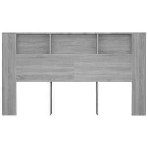 Κεφαλάρι Με Αποθηκευτικό Χώρο Γκρι Sonoma 180x18,5x104,5 εκ. - Pakobazaar