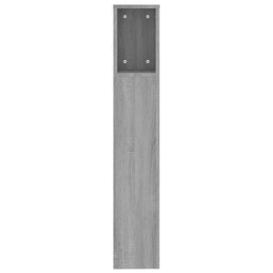 Κεφαλάρι Με Αποθηκευτικό Χώρο Γκρι Sonoma 200x18,5x104,5 εκ.