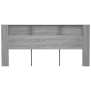 Κεφαλάρι Με Αποθηκευτικό Χώρο Γκρι Sonoma 220x18,5x104,5 εκ.