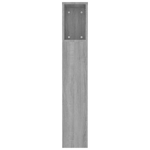 Κεφαλάρι Με Αποθηκευτικό Χώρο Γκρι Sonoma 220x18,5x104,5 εκ.