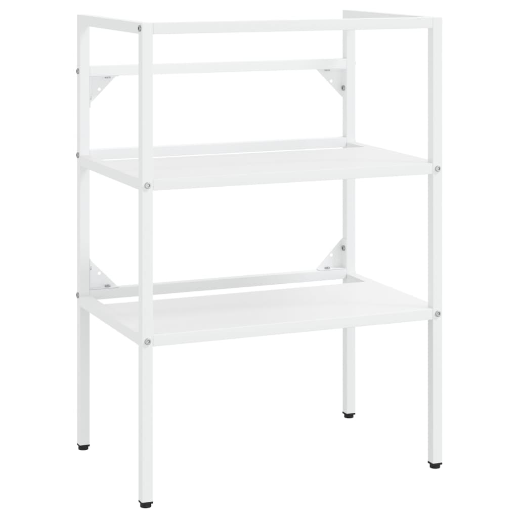 Σκελετός Νιπτήρα Μπάνιου με Εντοιχισμένο Νιπτήρα Λευκό Σίδερο - PAKOBAZAAR