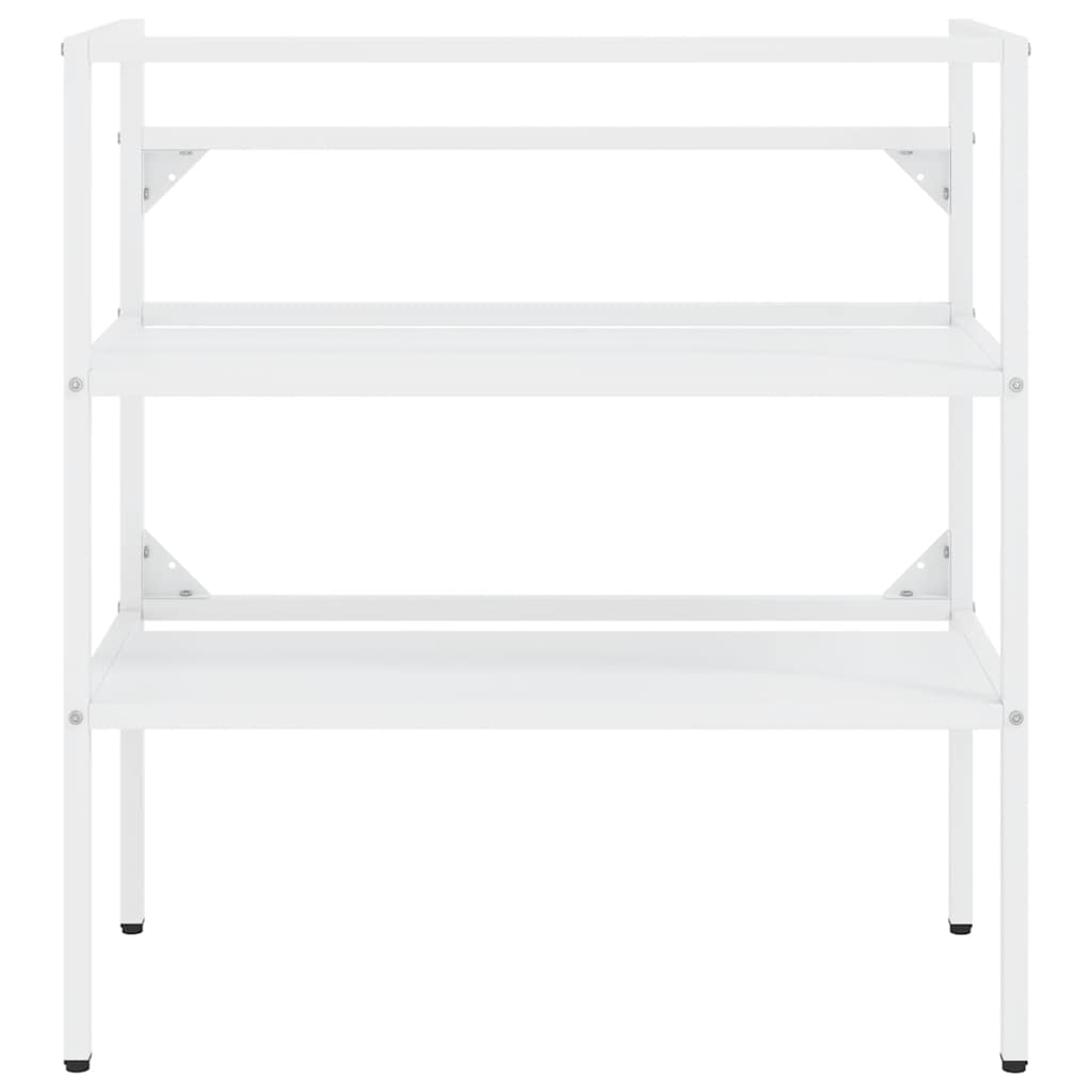 Σκελετός Νιπτήρα Μπάνιου με Εντοιχισμένο Νιπτήρα Λευκό Σίδερο - PAKOBAZAAR