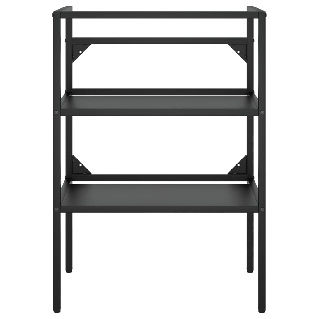 Σκελετός Νιπτήρα Μπάνιου με Εντοιχισμένο Νιπτήρα Λευκό Σίδερο - PAKOBAZAAR