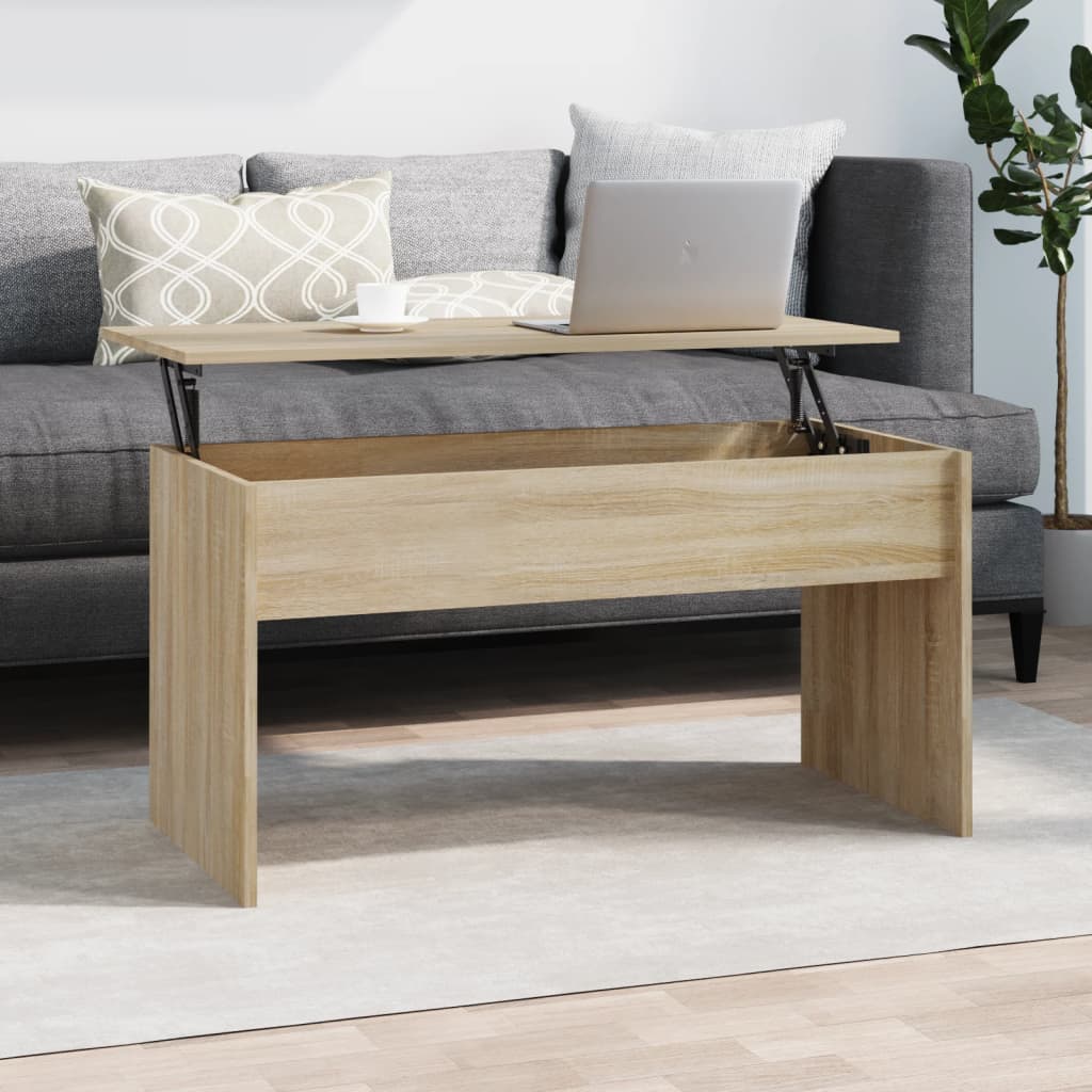 Τραπεζάκι Σαλονιού Sonoma Δρυς 102x50,5x52,5 εκ. Επεξεργ. Ξύλο - Pakobazaar