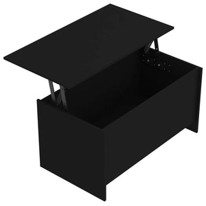 Τραπεζάκι Σαλονιού Μαύρο 102x55,5x52,5 εκ. Επεξεργασμένο Ξύλο