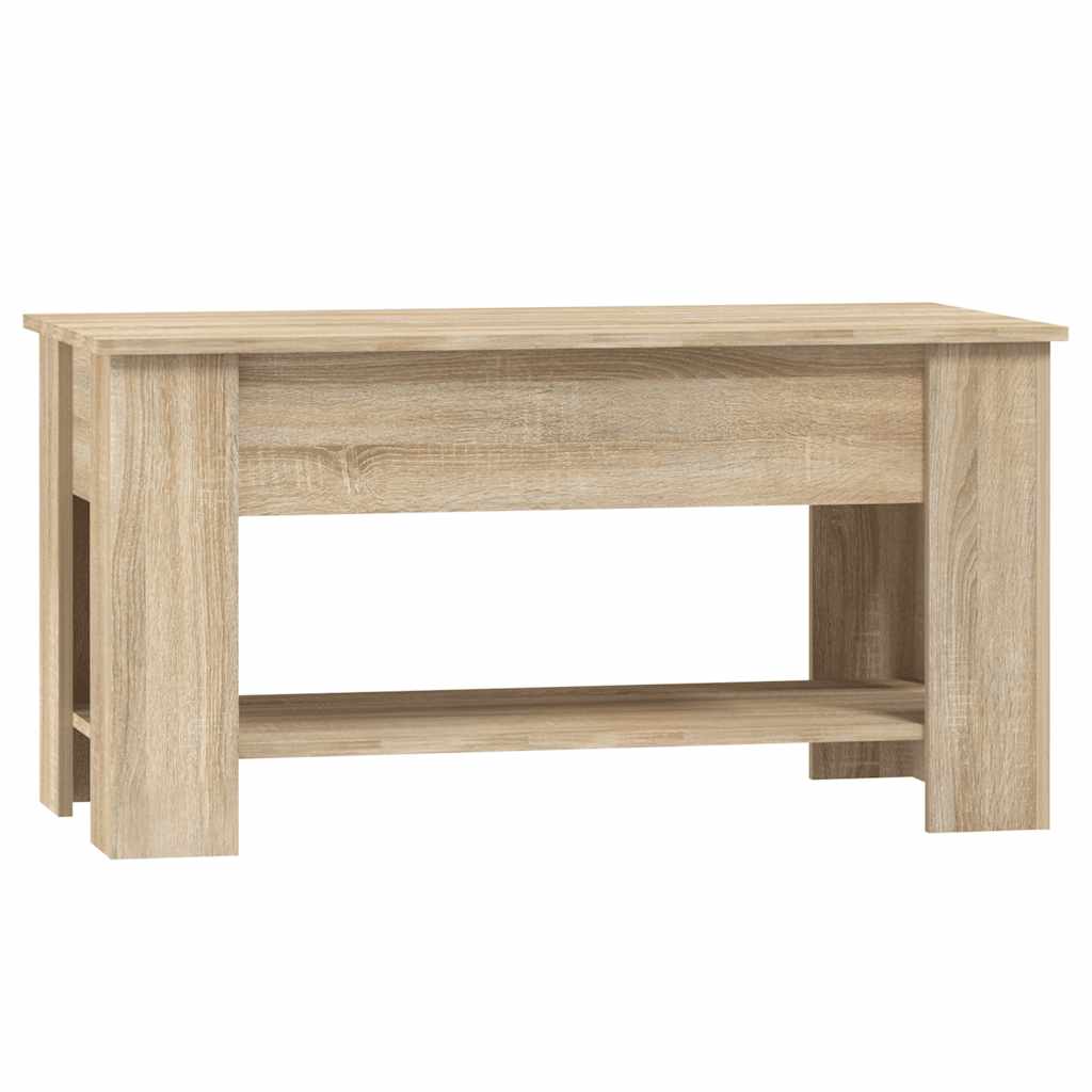 Τραπεζάκι Σαλονιού Sonoma Δρυς 101x49x52 εκ. Επεξεργασμένο Ξύλο - Pakobazaar