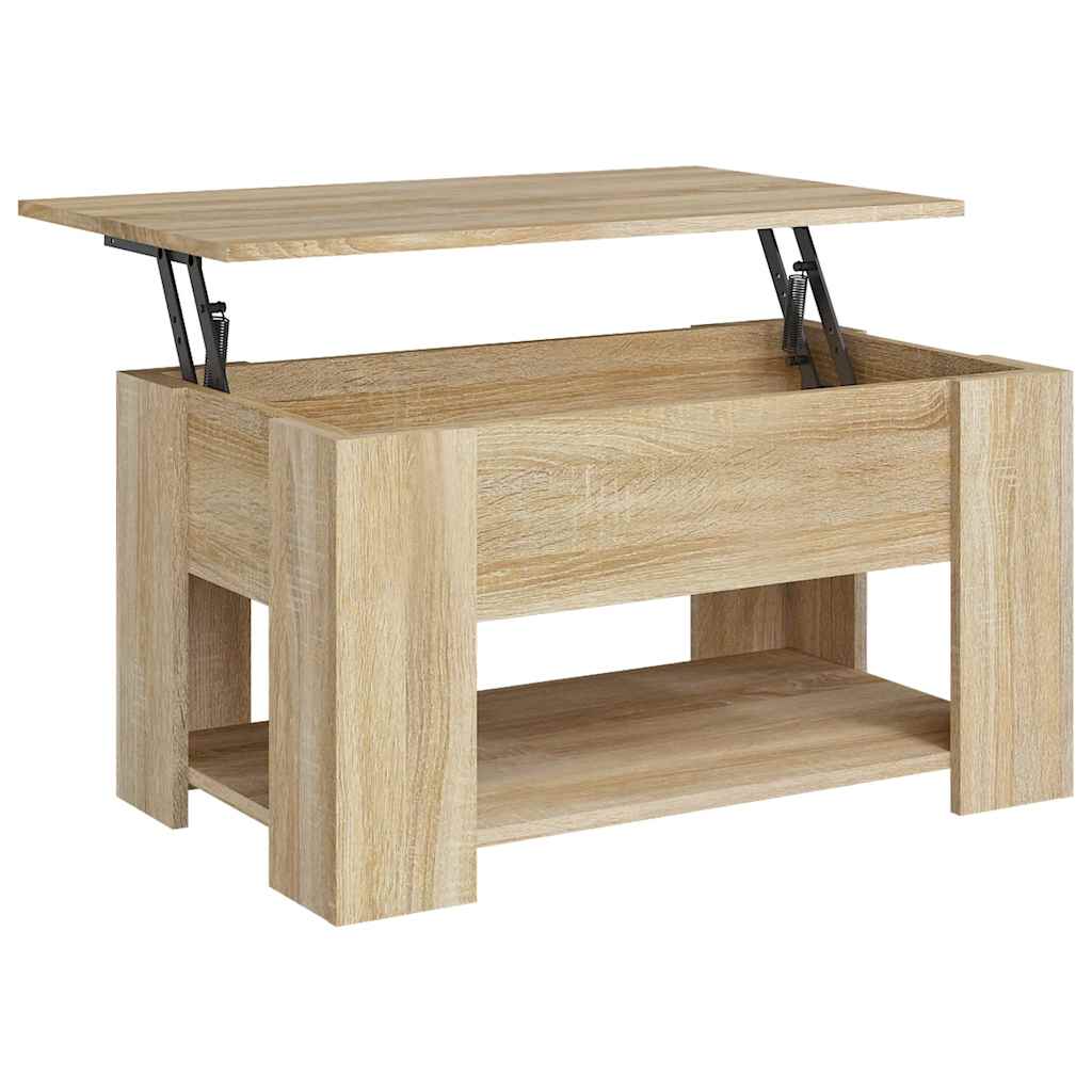 Τραπεζάκι Σαλονιού Sonoma Δρυς 79x49x41 εκ. Επεξεργασμένο Ξύλο
