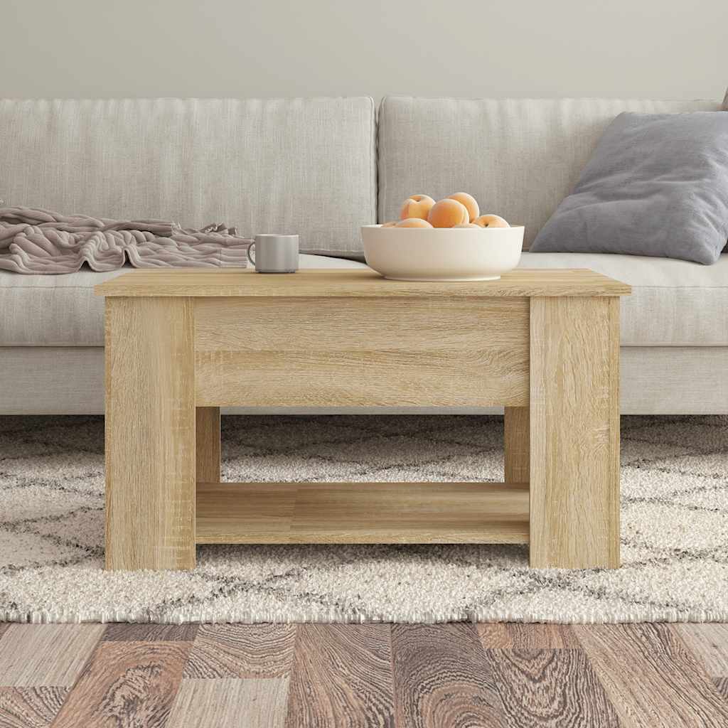 Τραπεζάκι Σαλονιού Sonoma Δρυς 79x49x41 εκ. Επεξεργασμένο Ξύλο