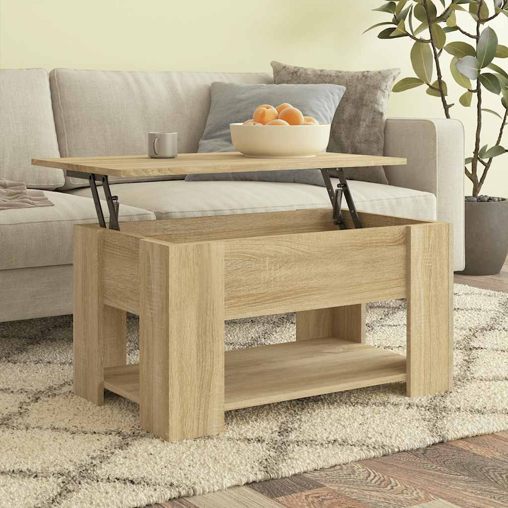 Τραπεζάκι Σαλονιού Sonoma Δρυς 79x49x41 εκ. Επεξεργασμένο Ξύλο