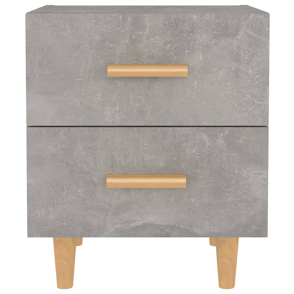 Κομοδίνα 2 τεμ. Γκρι Σκυροδέματος 40 x 35 x 47,5 εκ. - Pakobazaar