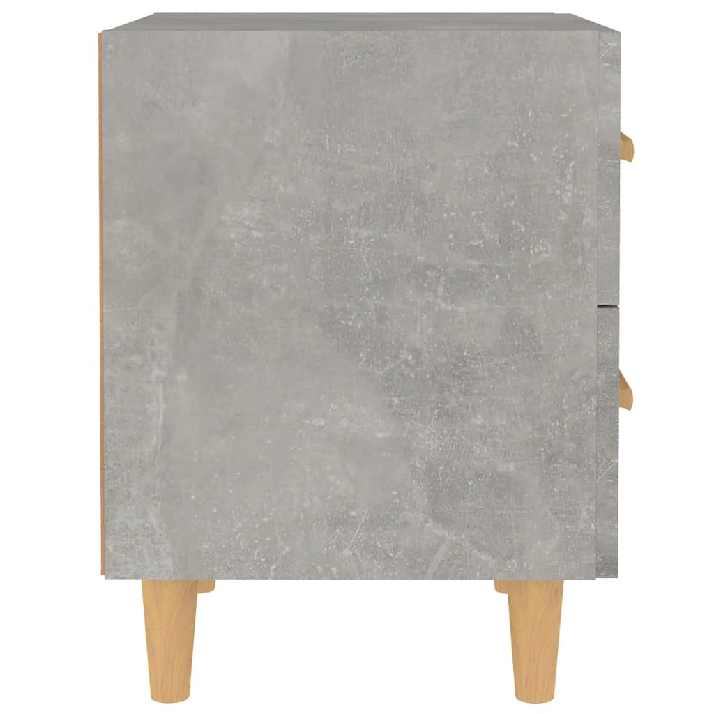 Κομοδίνα 2 τεμ. Γκρι Σκυροδέματος 40 x 35 x 47,5 εκ. - Pakobazaar