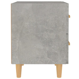 Κομοδίνα 2 τεμ. Γκρι Σκυροδέματος 40 x 35 x 47,5 εκ. - Pakobazaar