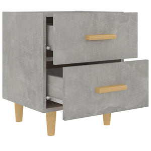 Κομοδίνα 2 τεμ. Γκρι Σκυροδέματος 40 x 35 x 47,5 εκ. - Pakobazaar