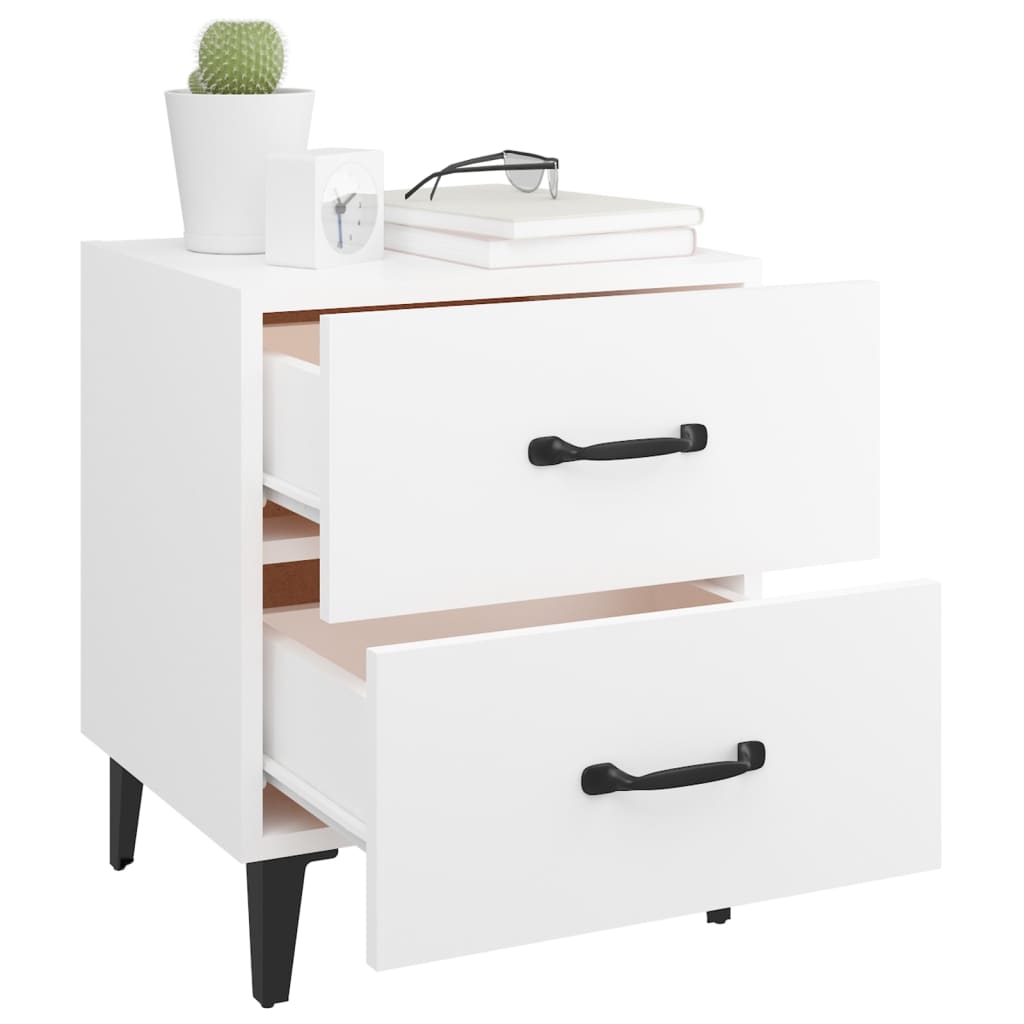 Κομοδίνο Λευκό 40 x 35 x 47,5 εκ. - Pakobazaar