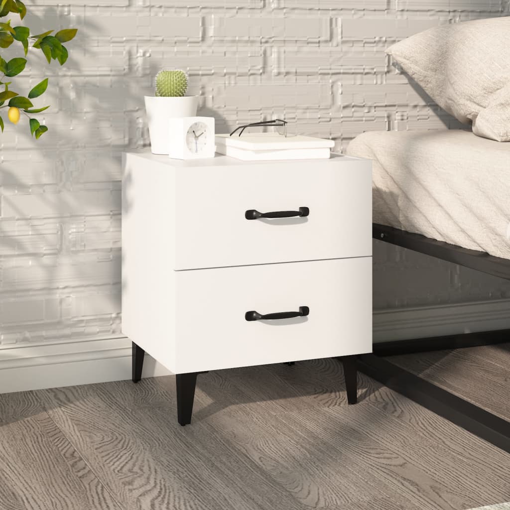 Κομοδίνο Λευκό 40 x 35 x 47,5 εκ. - Pakobazaar